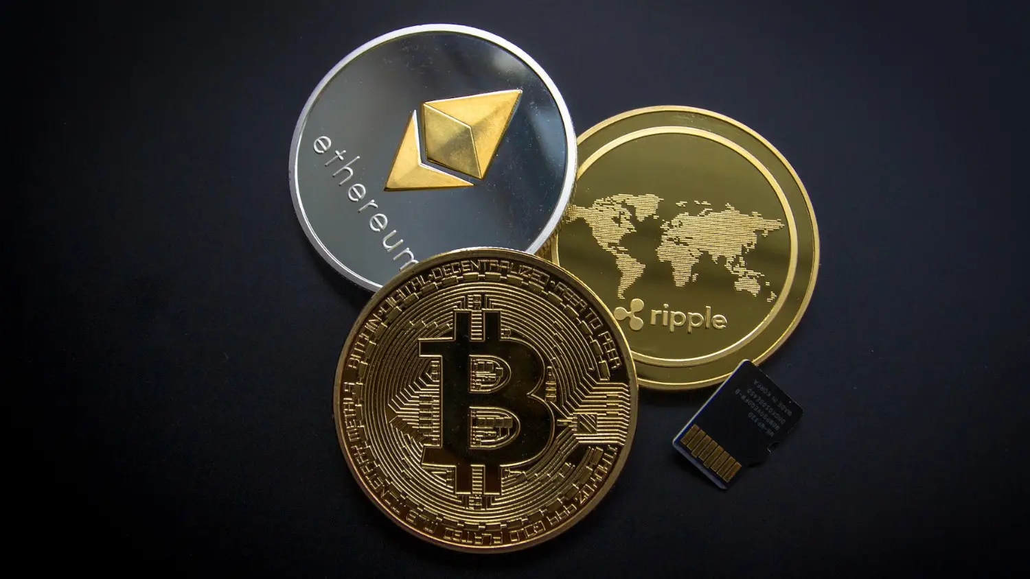 Bitcoin, Ethereum Ripple en jetons